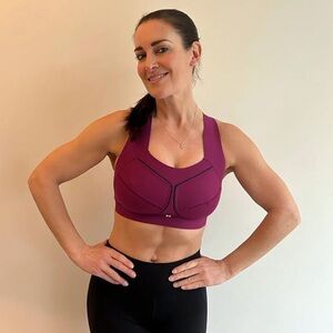 Sweaty Betty Zero Gavity Running Sports Bra Purple Size 34DDD 34F